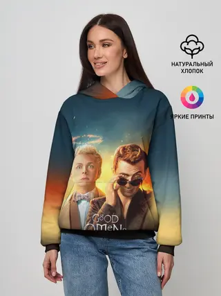 Женское худи / Good Omens