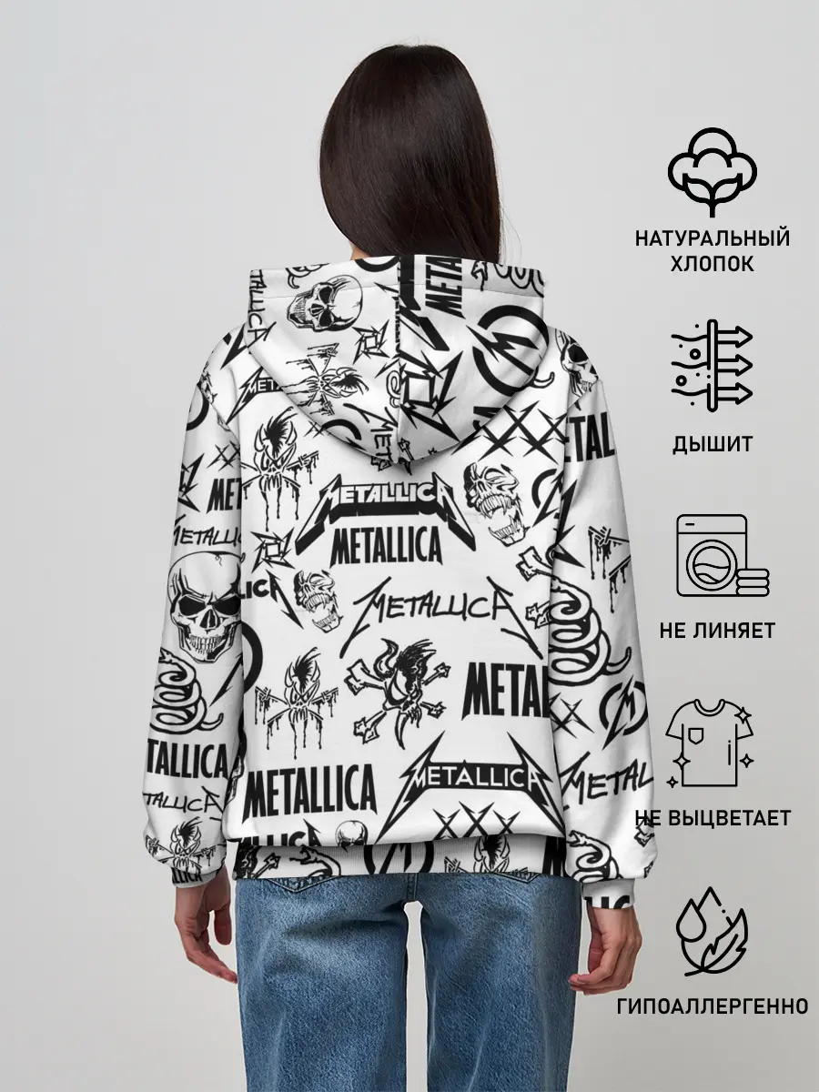 Женское худи / METALLICA LOGOBOMBING