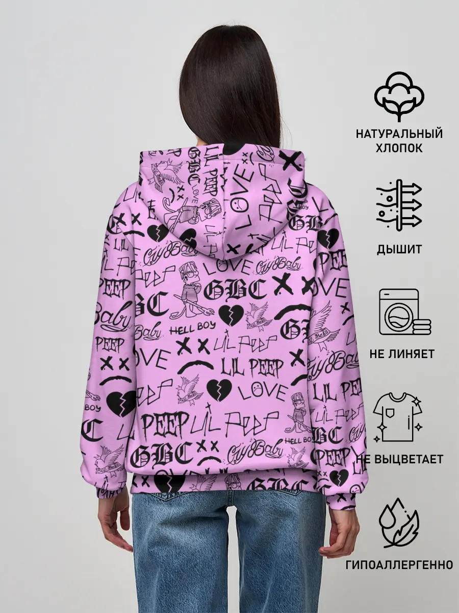 Женское худи / LIL PEEP LOGOBOMBING