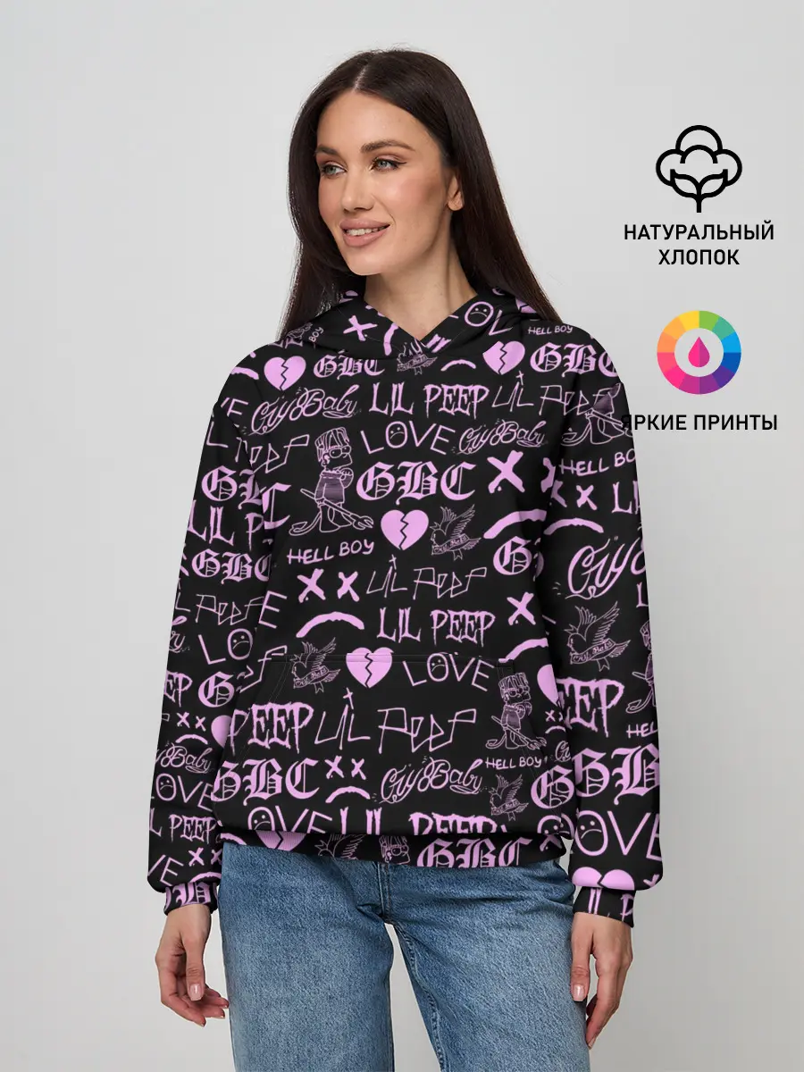 Женское худи / LIL PEEP LOGOBOMBING