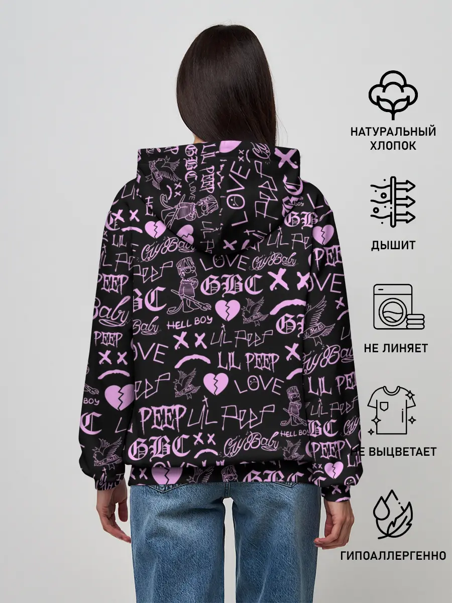 Женское худи / LIL PEEP LOGOBOMBING