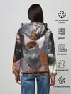Женское худи / Много котов