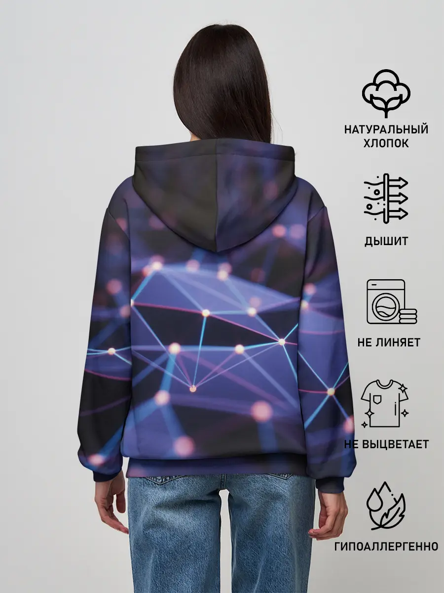 Женское худи / 3D блики