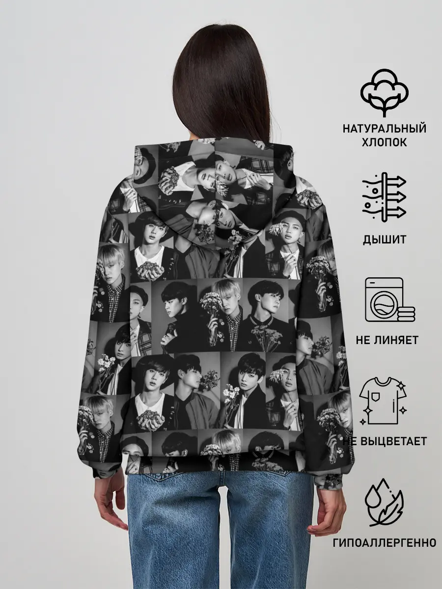 Женское худи / I am army and I lover BTS