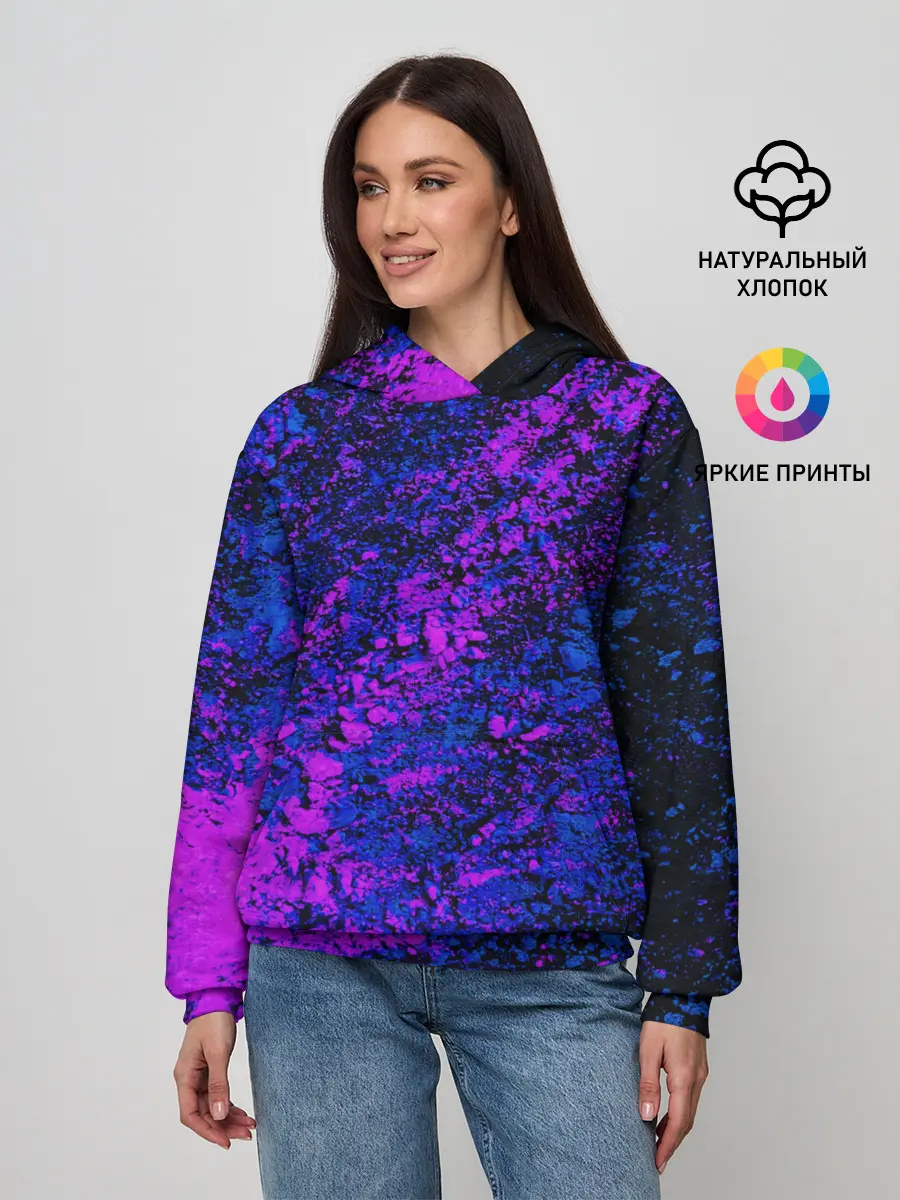 Женское худи / Брызги краски