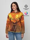 Женское худи / Горящая Сибирь