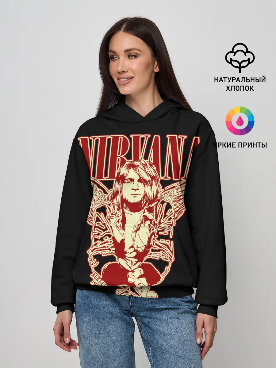 Женское худи / Nirvana