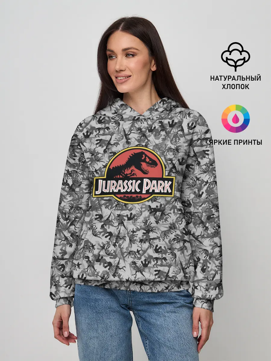 Женское худи / Jurassic Park