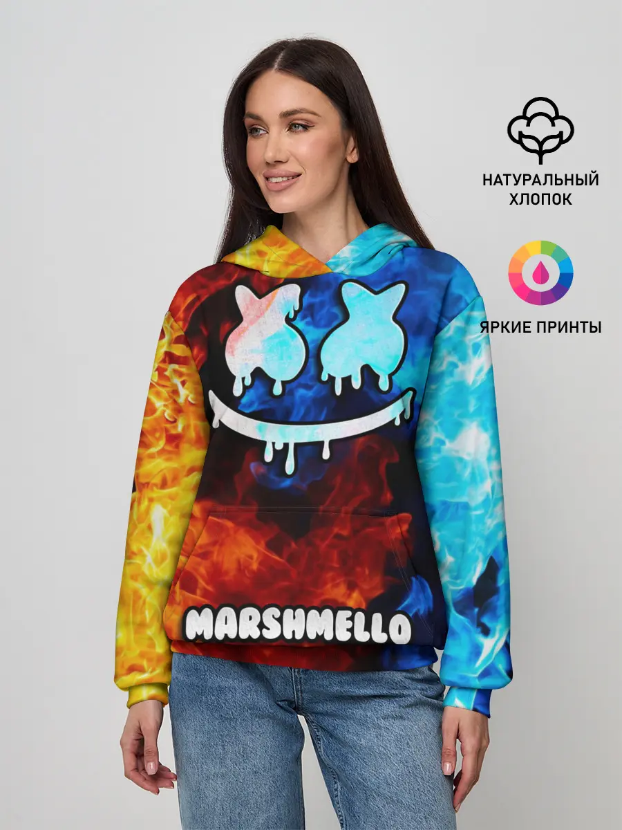 Женское худи / РЮКЗАК MARSHMELLO