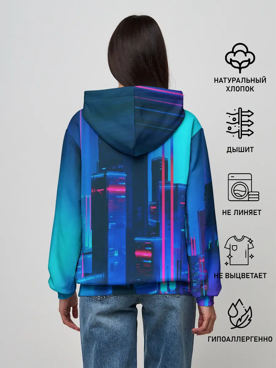 Женское худи / НОЧНОЙ ГОРОД