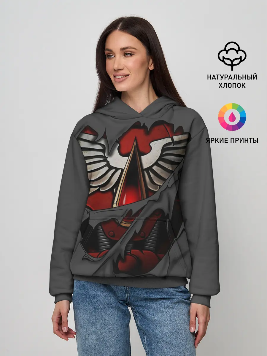 Женское худи / Доспехи Кровавых Ангелов