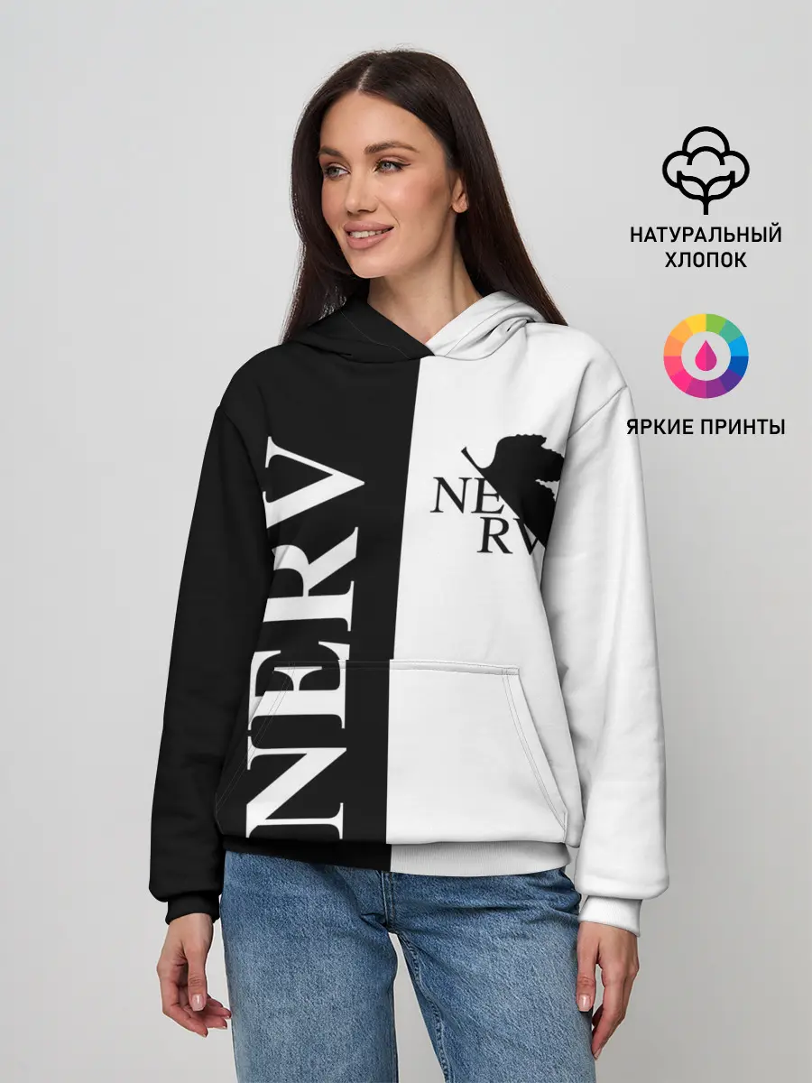 Женское худи / Nerv black