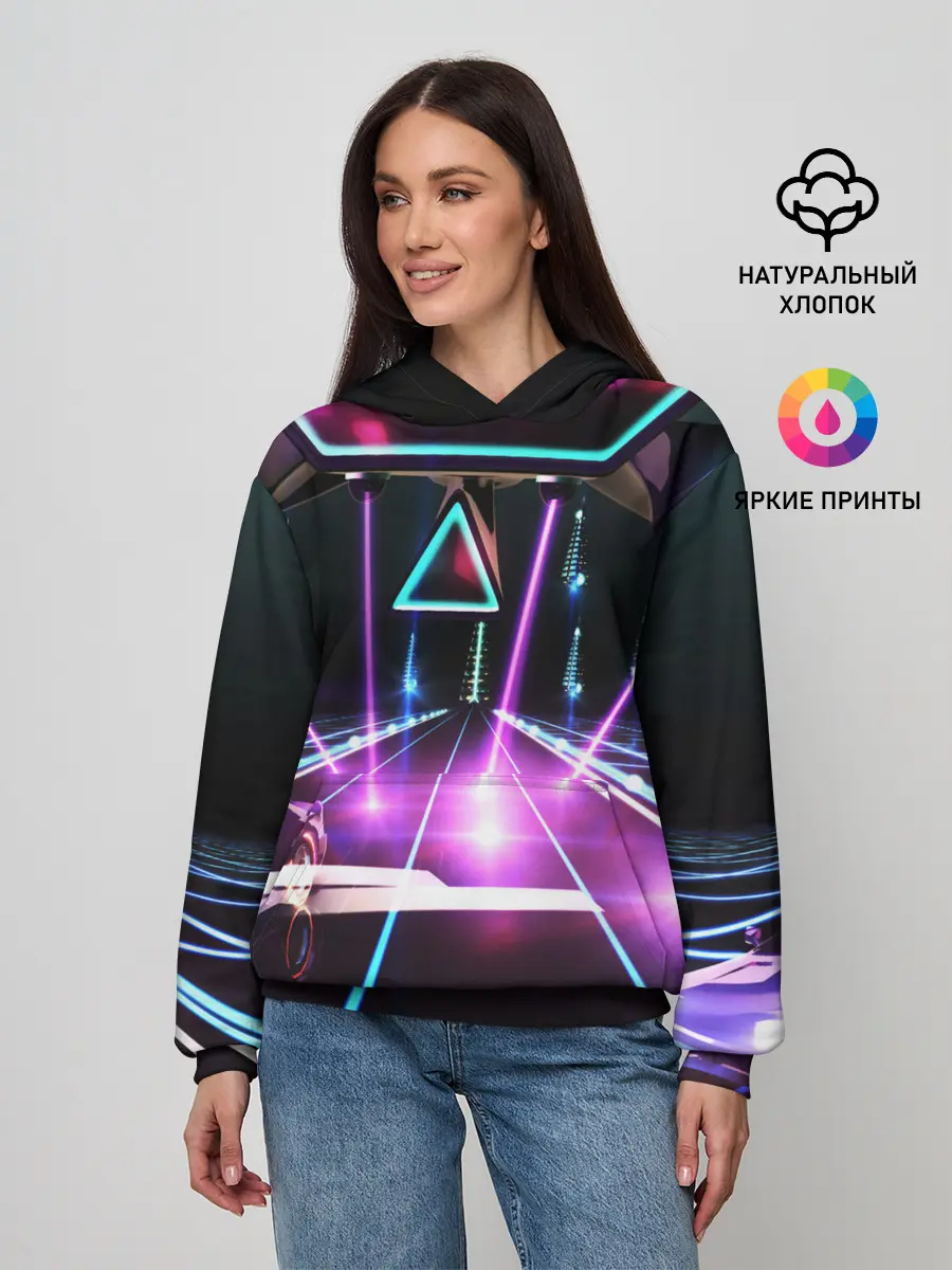 Женское худи / КИБЕРГОРОД