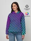 Женское худи / Checkerboard gradient