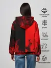 Женское худи / BLACK RED FIRE