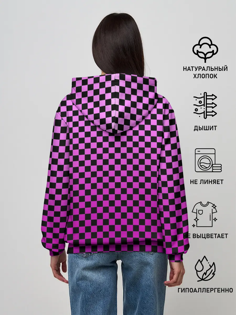 Женское худи / Checkerboard Color