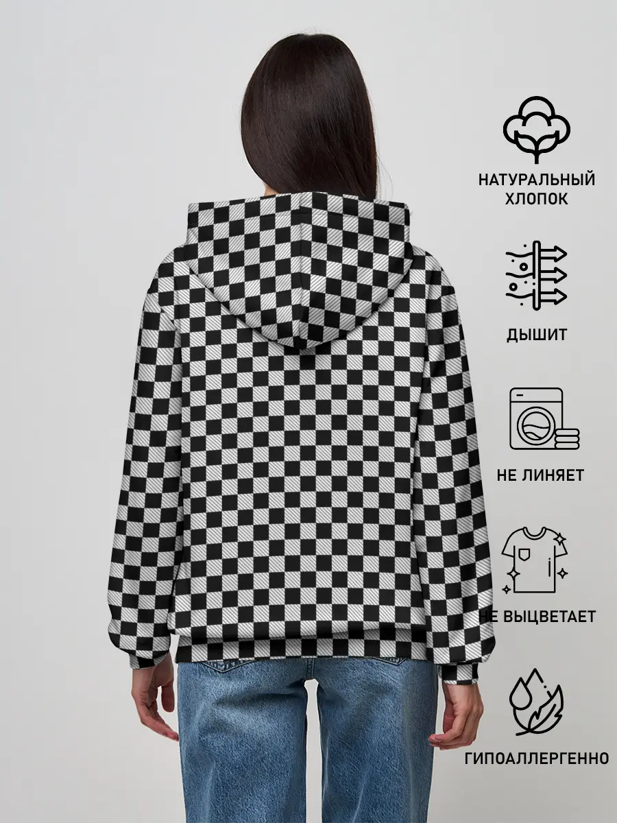 Женское худи / Checkerboard Color