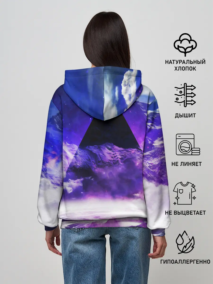 Женское худи / Космический треугольник