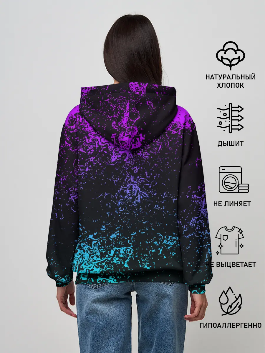 Женское худи / БРЫЗГИ КРАСОК