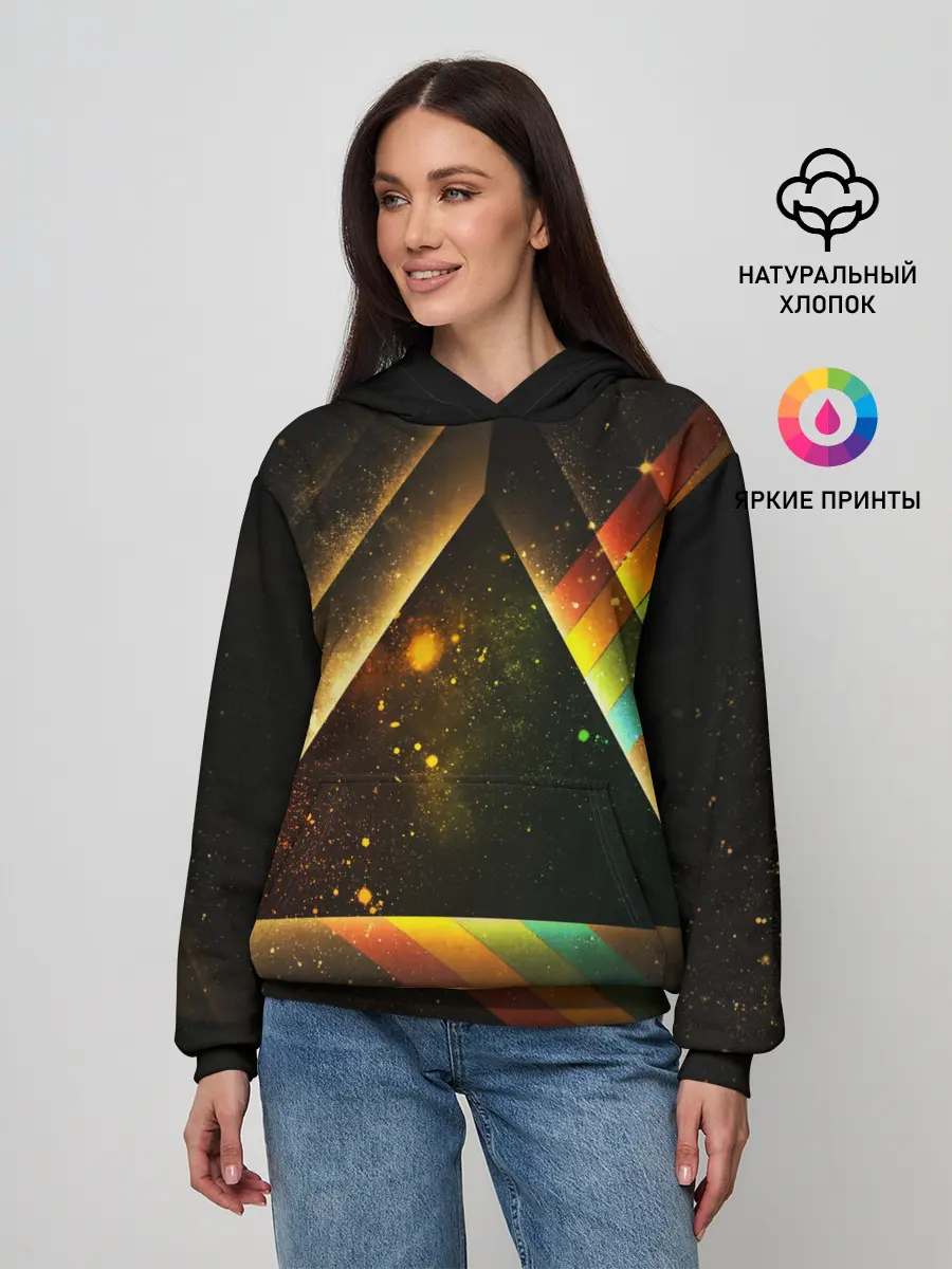 Женское худи / КОСМОС НЕОН