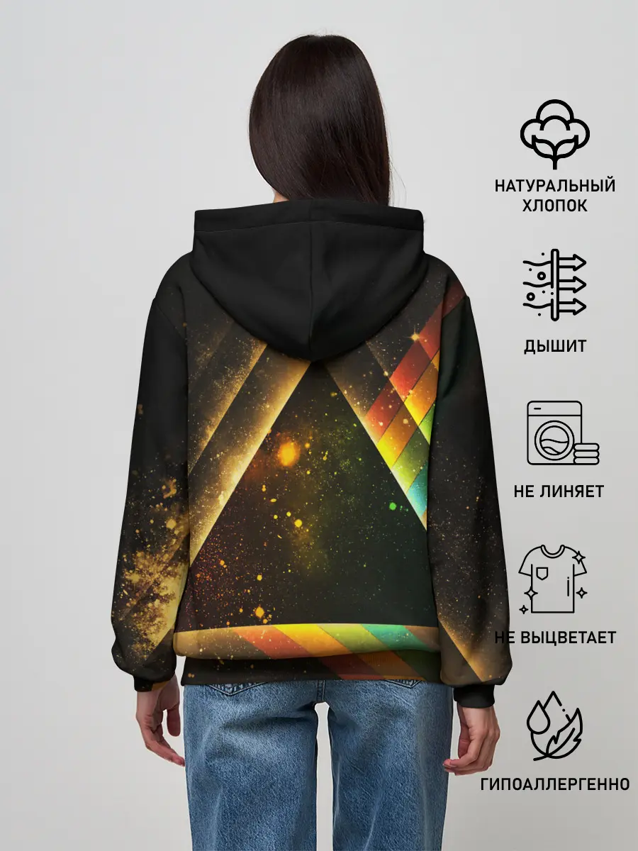 Женское худи / КОСМОС НЕОН