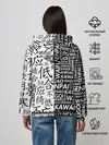 Женское худи / Anime black&white