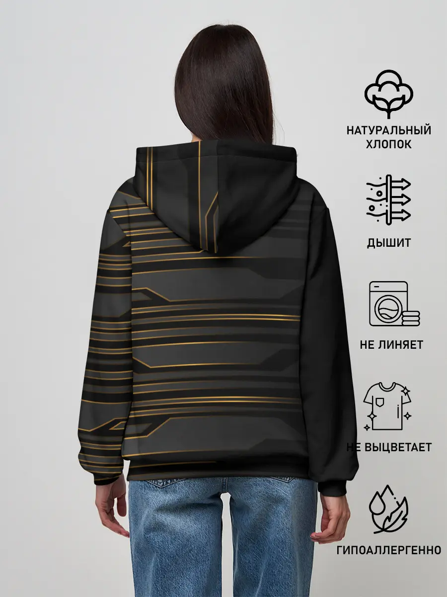 Женское худи / Futuristic technology lines