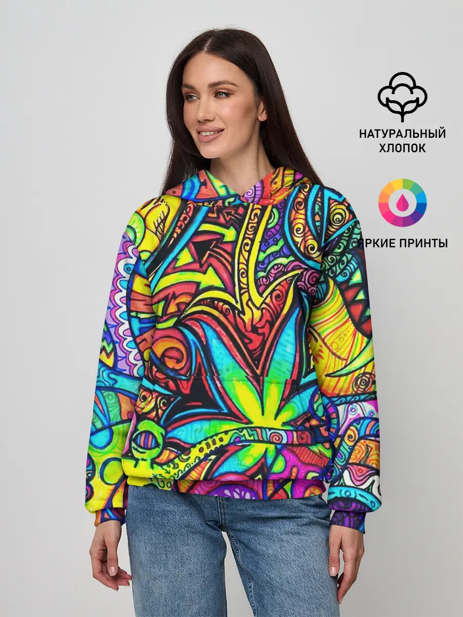 Женское худи / ABSTRACTION PSY