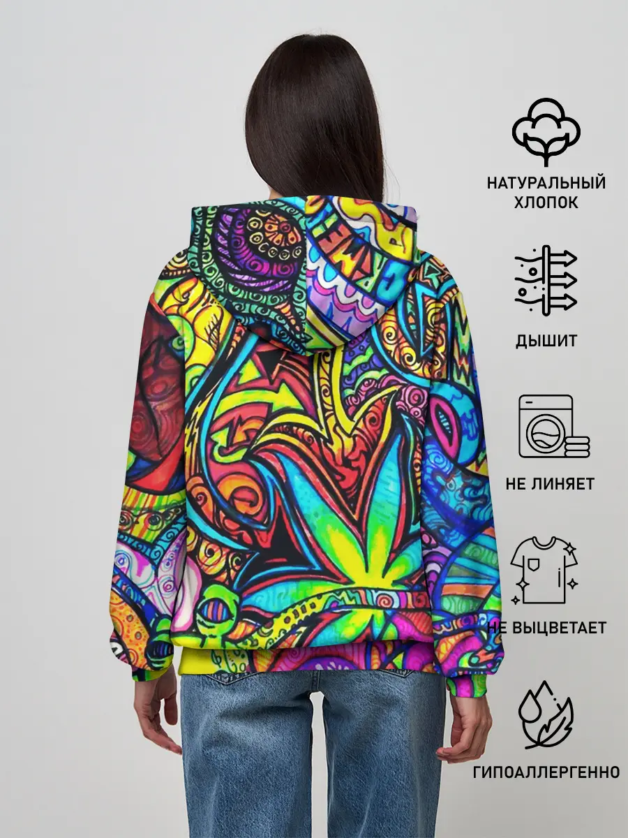 Женское худи / ABSTRACTION PSY