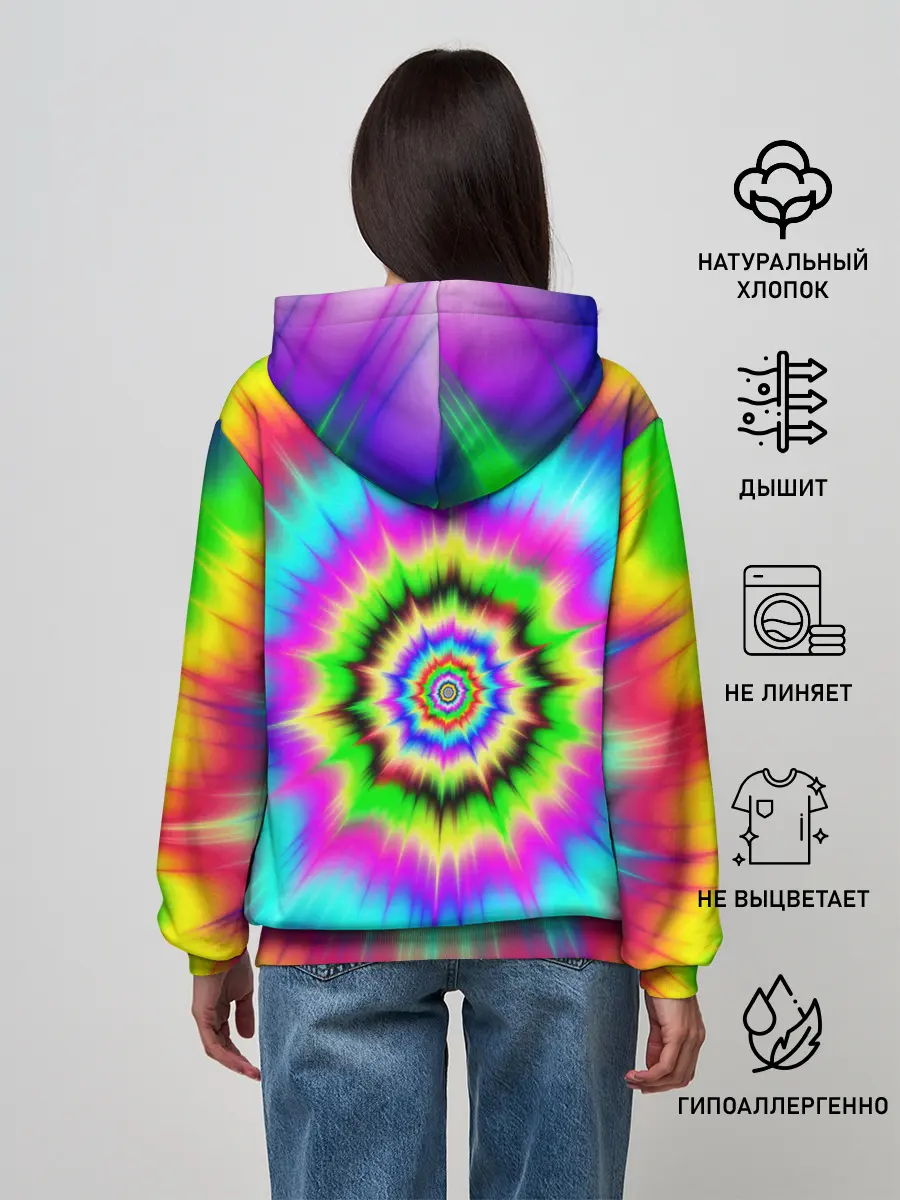 Женское худи / ОПТИЧЕСКИЙ УЗОР