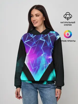 Женское худи / NEON GEOMETRY