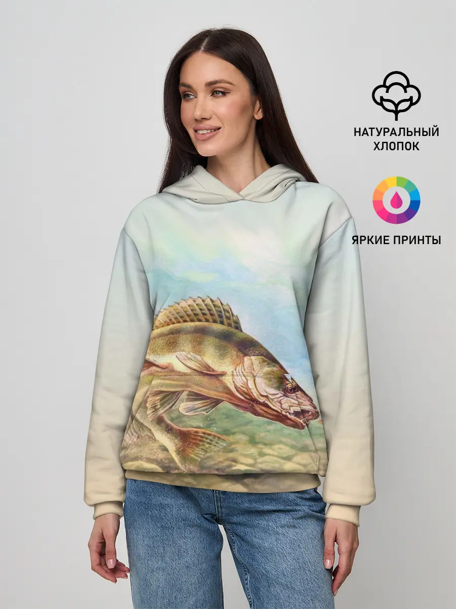 Женское худи / Рыба