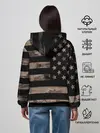 Женское худи / American Flag Camo