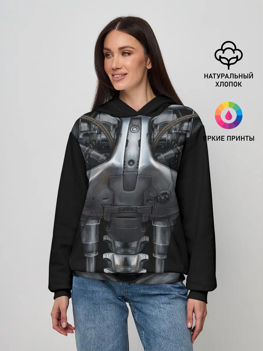 Женское худи / Терминатор т-800