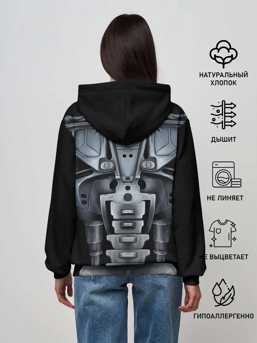 Женское худи / Терминатор т-800