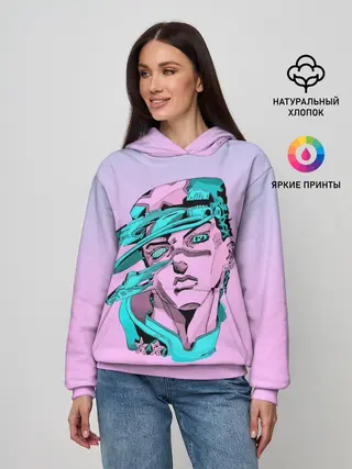 Женское худи / Дзётаро кудзе фиолет