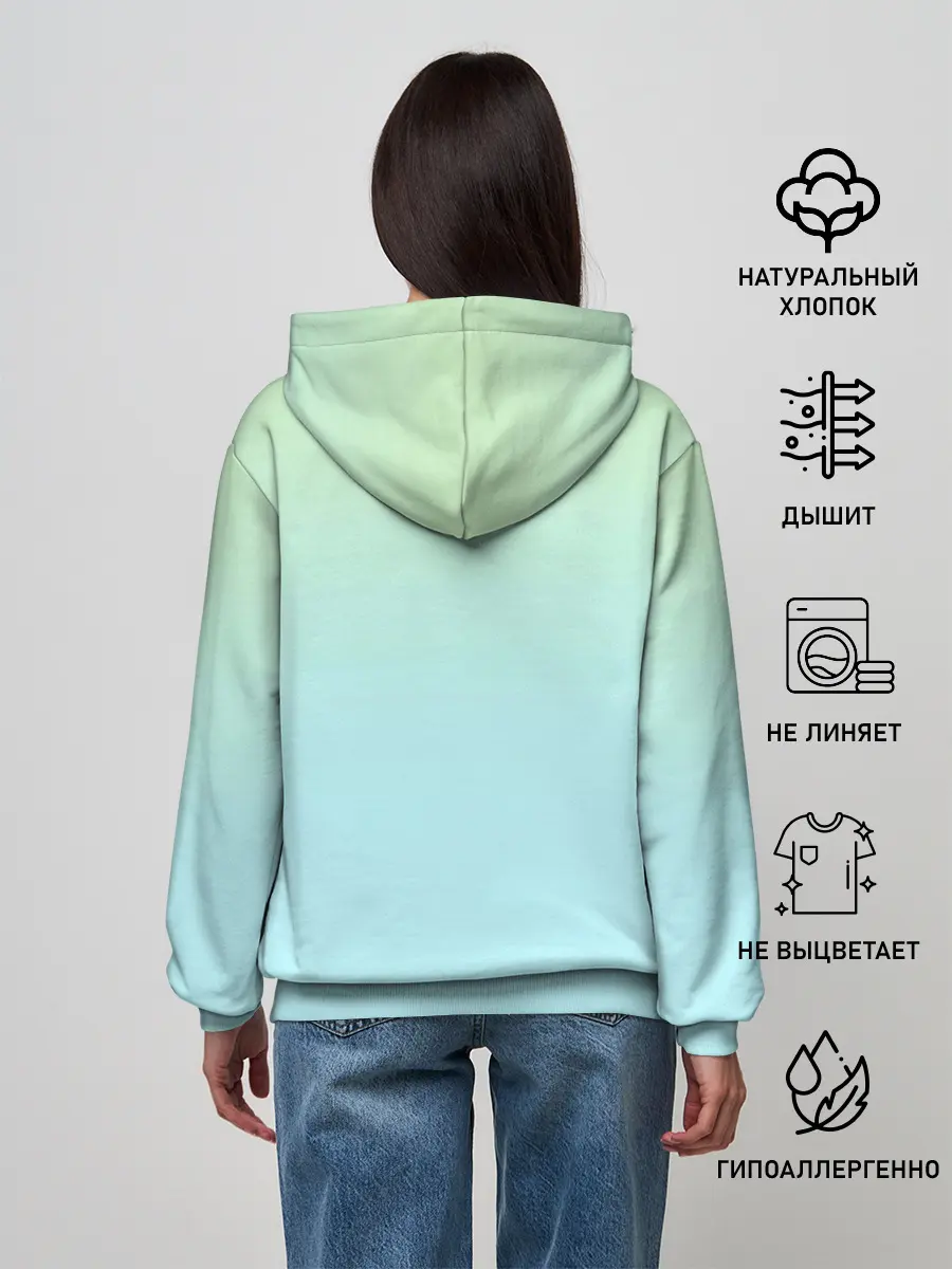 Женское худи / Дзётаро кудзе бирюза