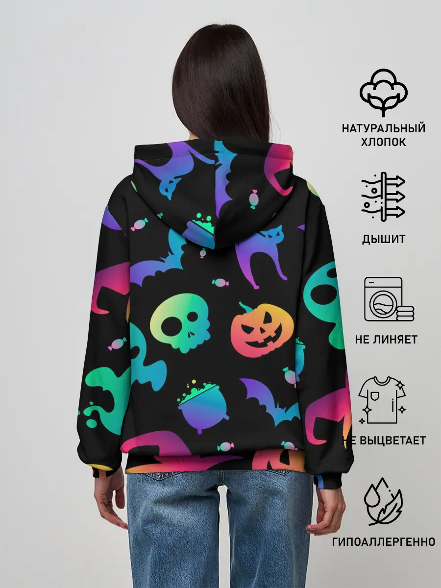Женское худи / RAINBOW HALLOWEEN | ХЭЛЛУИН