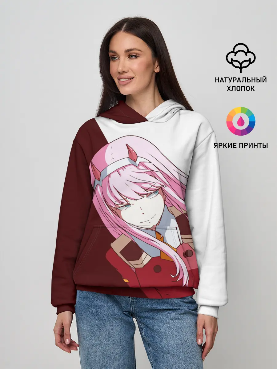 Женское худи / Ноль два диагональ