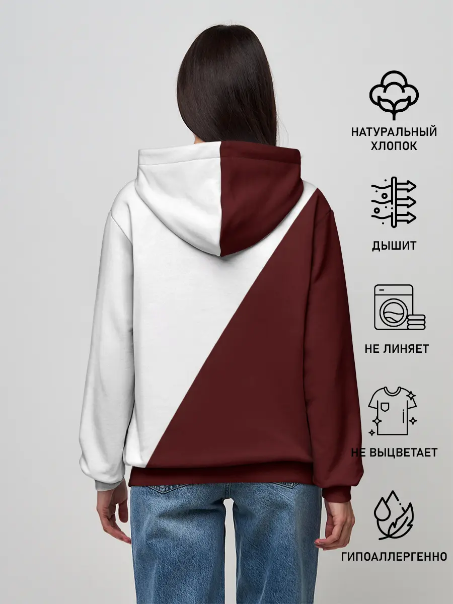 Женское худи / Ноль два диагональ