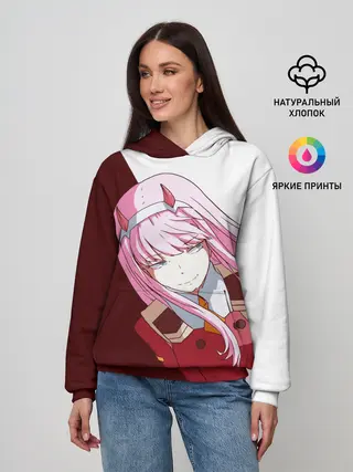 Женское худи / Ноль два диагональ