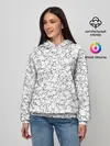 Женское худи / Белые мыши