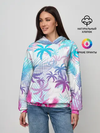 Женское худи / НЕОНОВЫЕ ПАЛЬМЫ