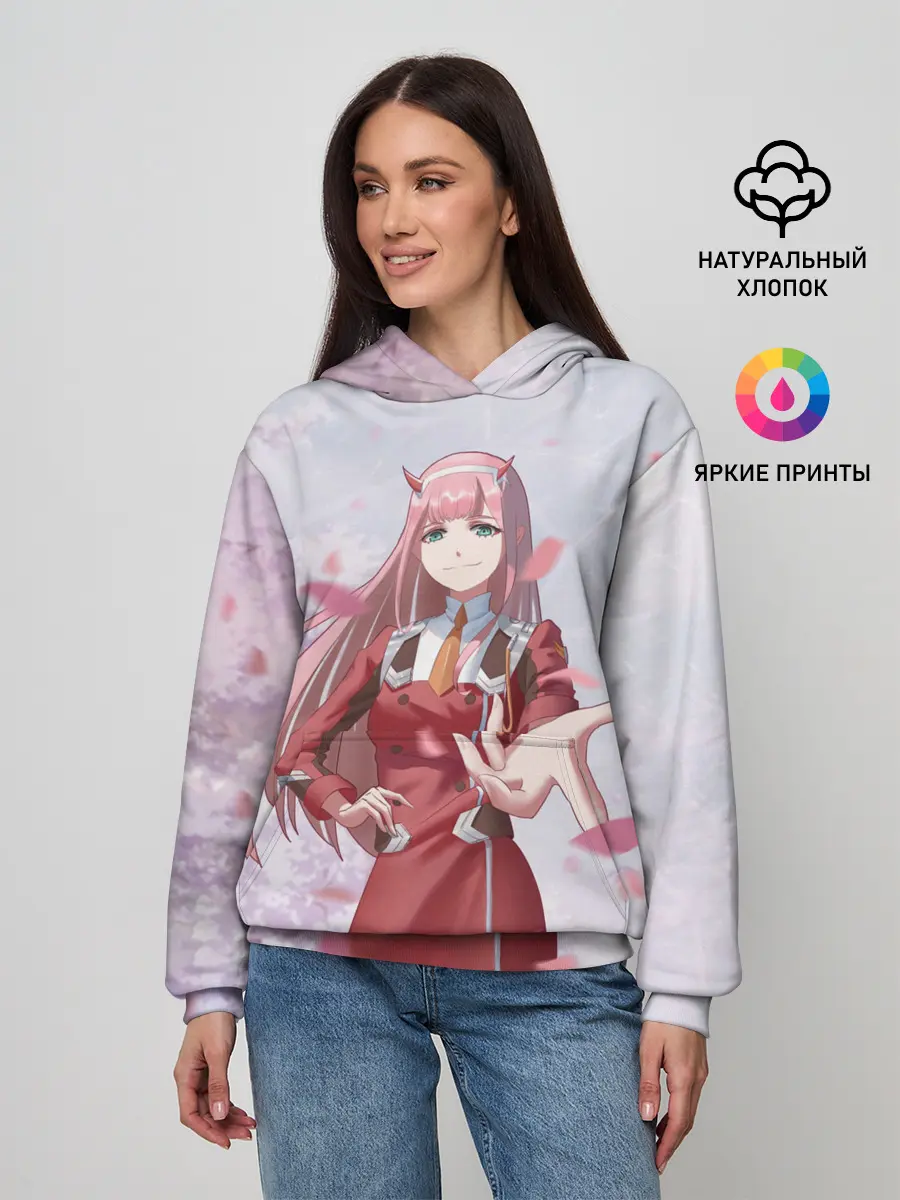 Женское худи / ноль два рука