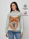 Женское худи / Лиса в наушниках