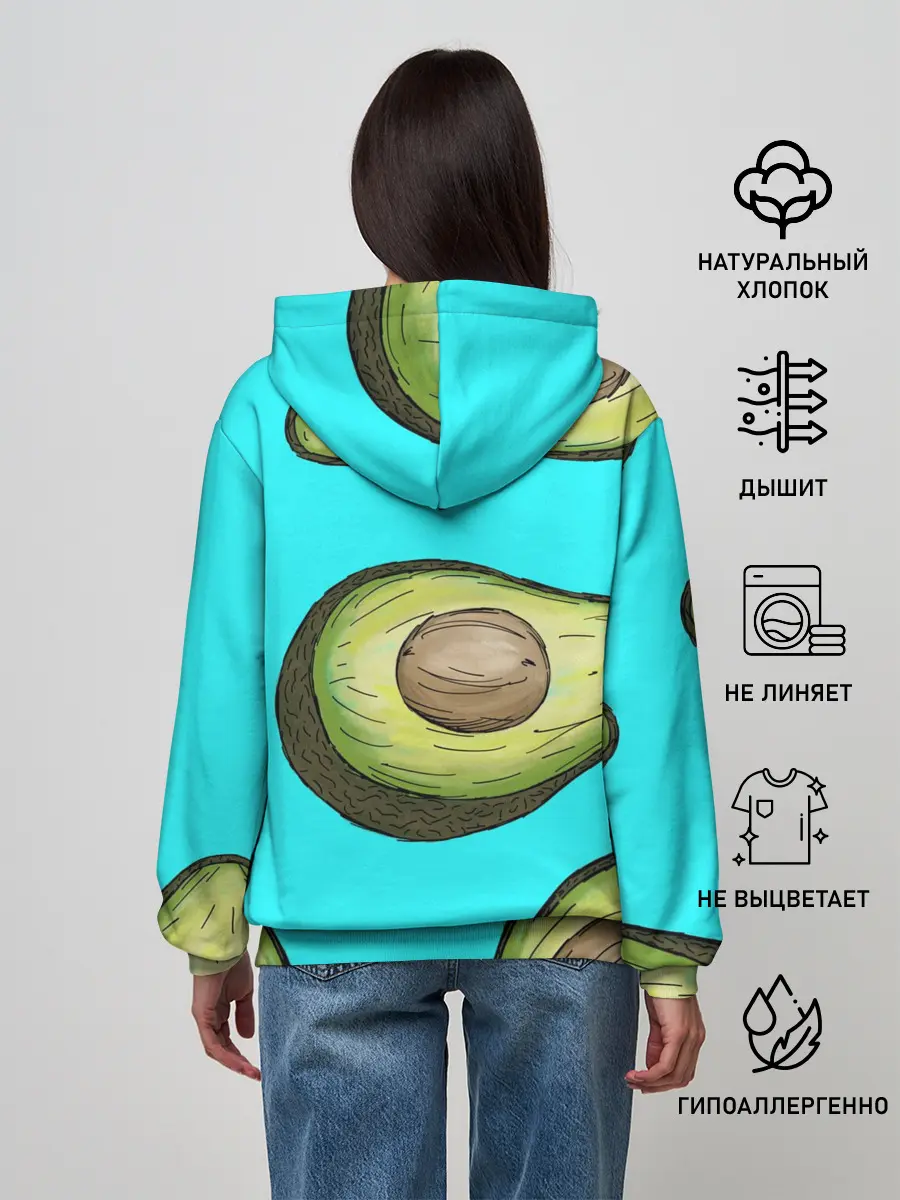 Женское худи / Авокадо