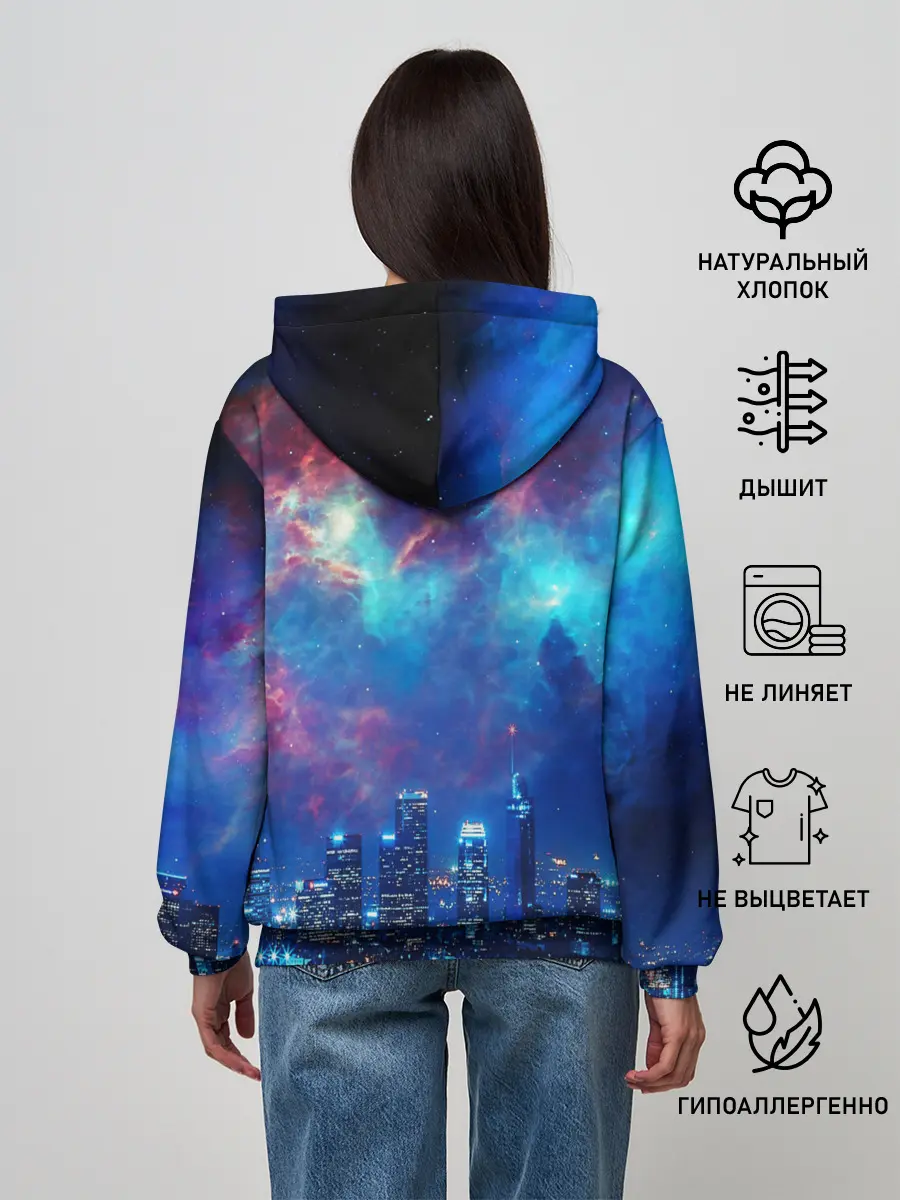 Женское худи / НОЧЬ В ГОРОДЕ