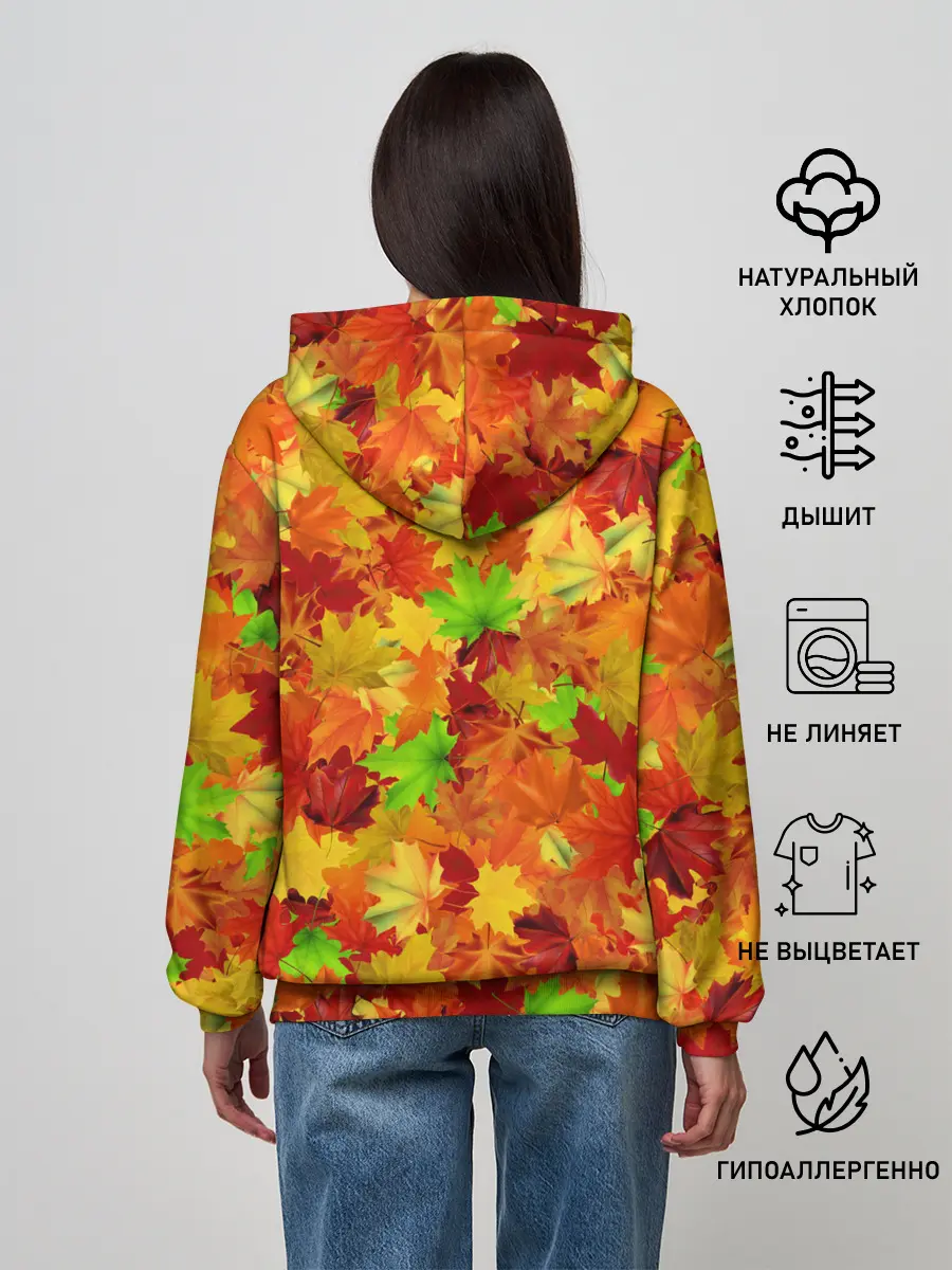 Женское худи / Кленовые листья
