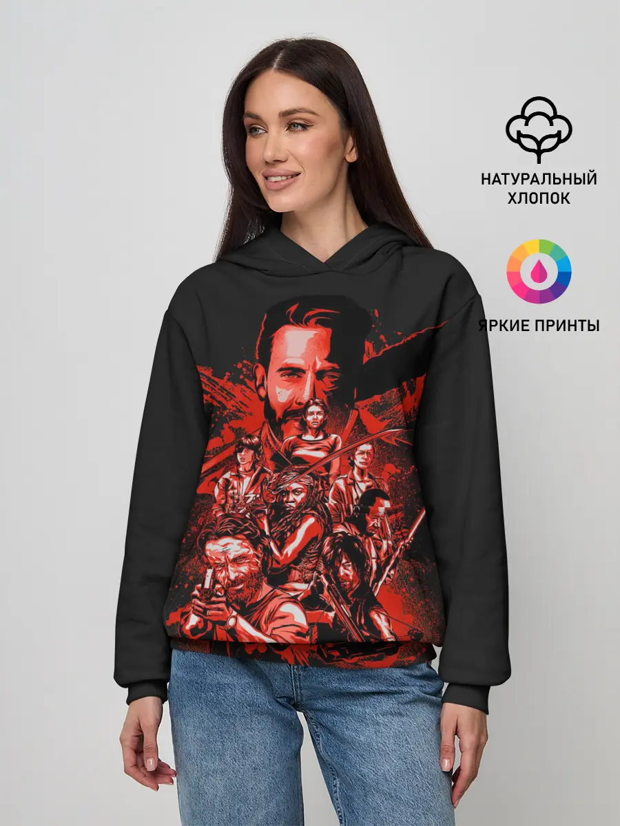 Женское худи / The Walking Dead