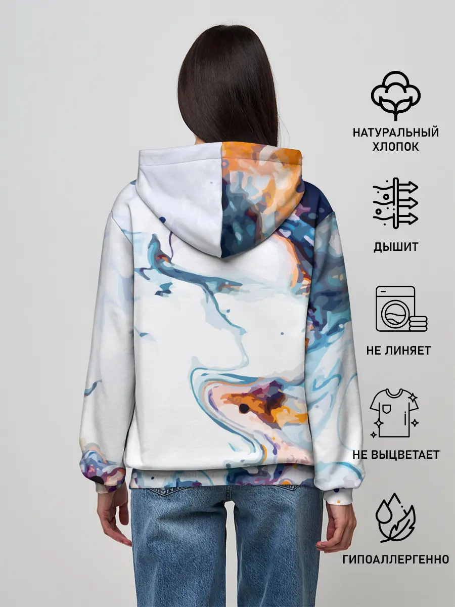 Женское худи / Брызги красок